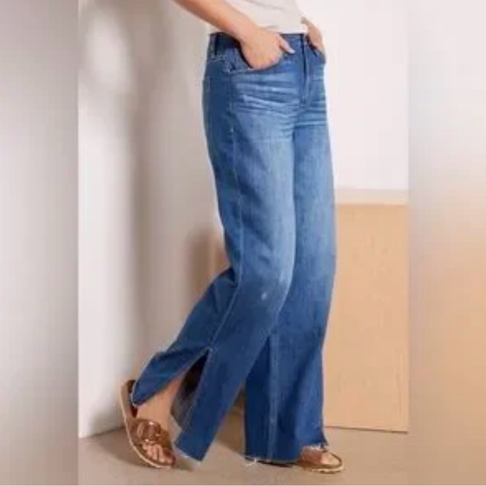 NWOT Evereve Slouchy Wide-Leg Jeans